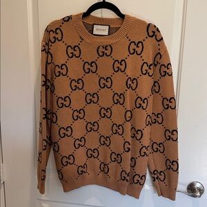 Gucci Camel Knit with Black GG Design
